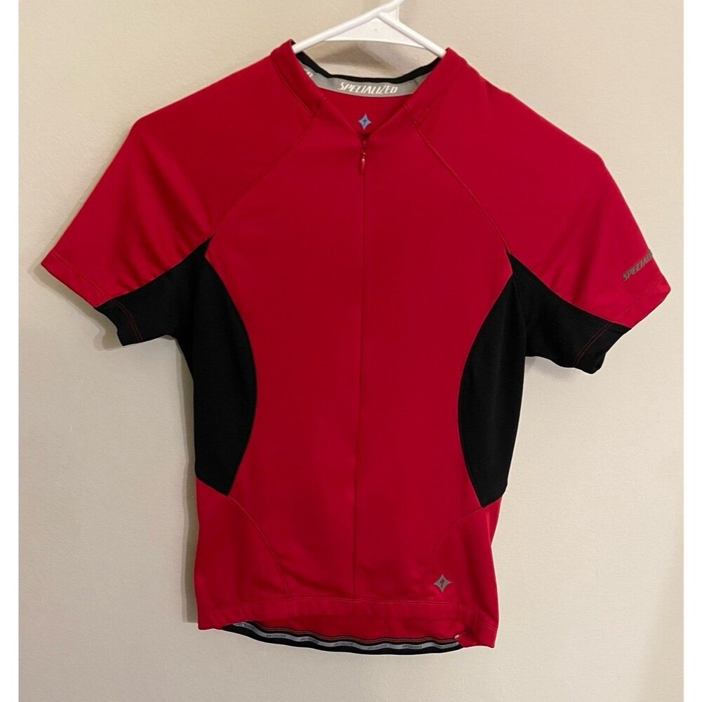 Red Specialized Women’s Cycling Bike Jersey Shirt, Size Adult Small